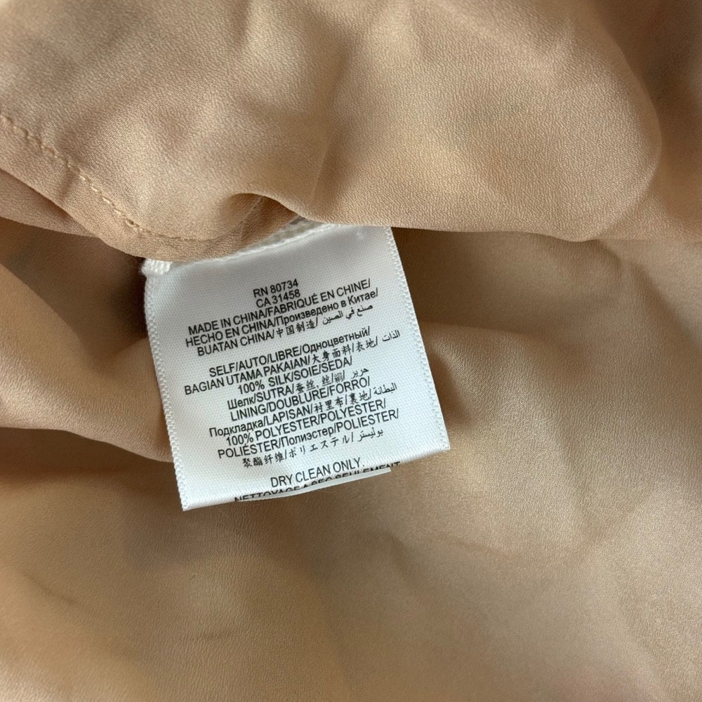 BCBGMAXAZRIA Mabel Floral Silk Dress Flutter Sleeve Ruffle V-Neck 6 - Picture 3 of 13